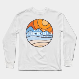 Currituck Beach, NC Summertime Vacationing Stained Glass Sunrise Long Sleeve T-Shirt